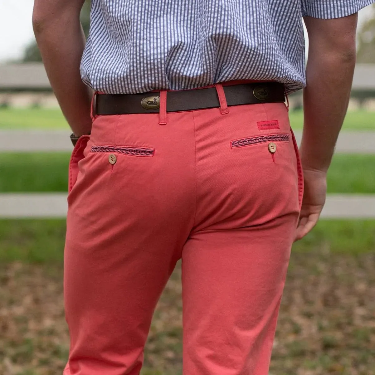 Southern Marsh 21 SEAWASH™ Grayton Twill Pant - Coral