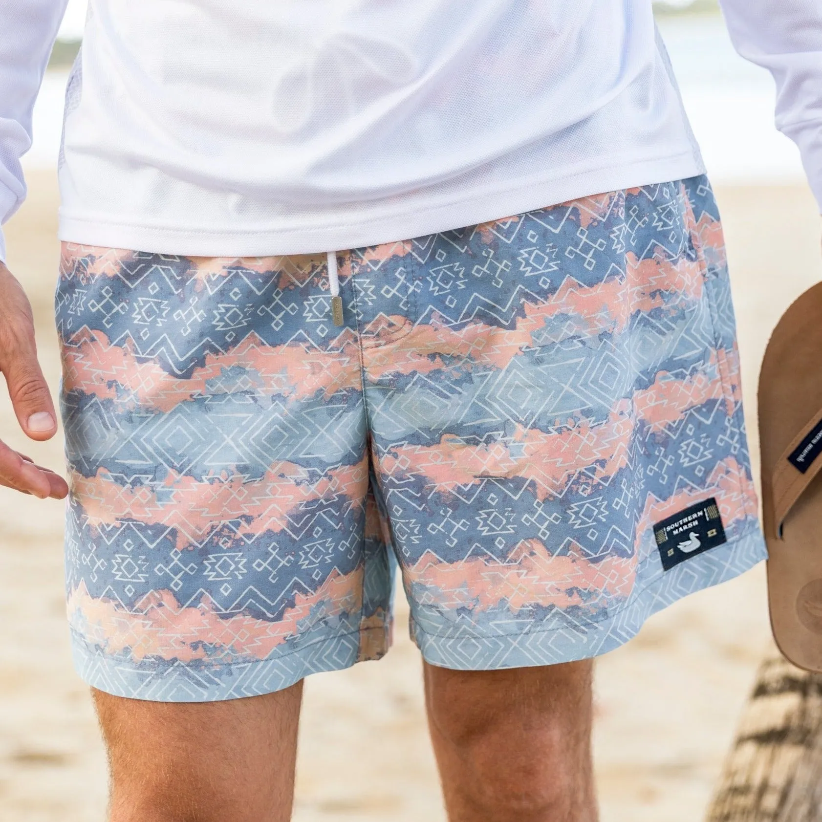 Southern Marsh 21 SEAWASH™ Shoals Swim Trunk - Mayan Watercolor