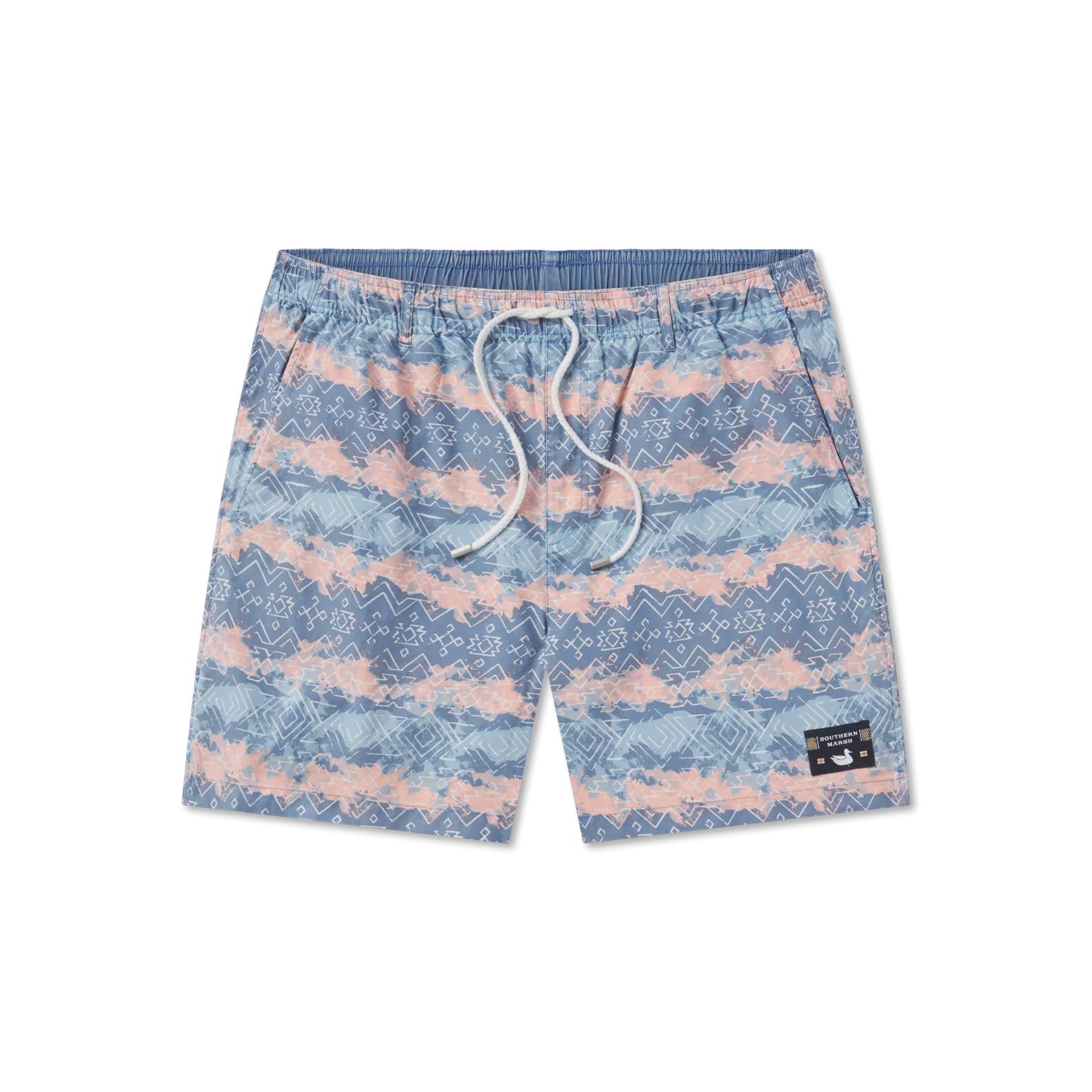 Southern Marsh 21 SEAWASH™ Shoals Swim Trunk - Mayan Watercolor