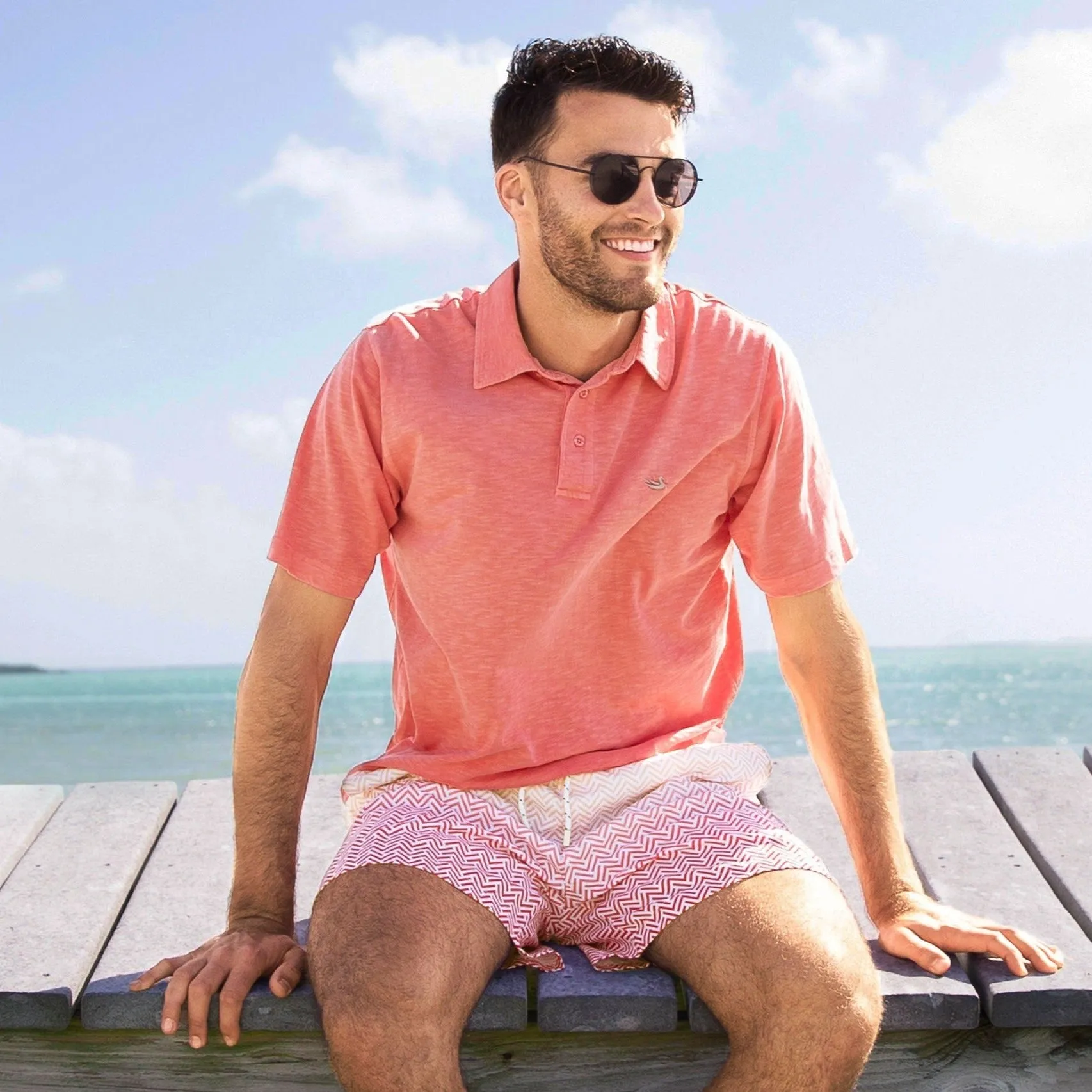 Southern Marsh 21 SEAWASH™ Slub Polo