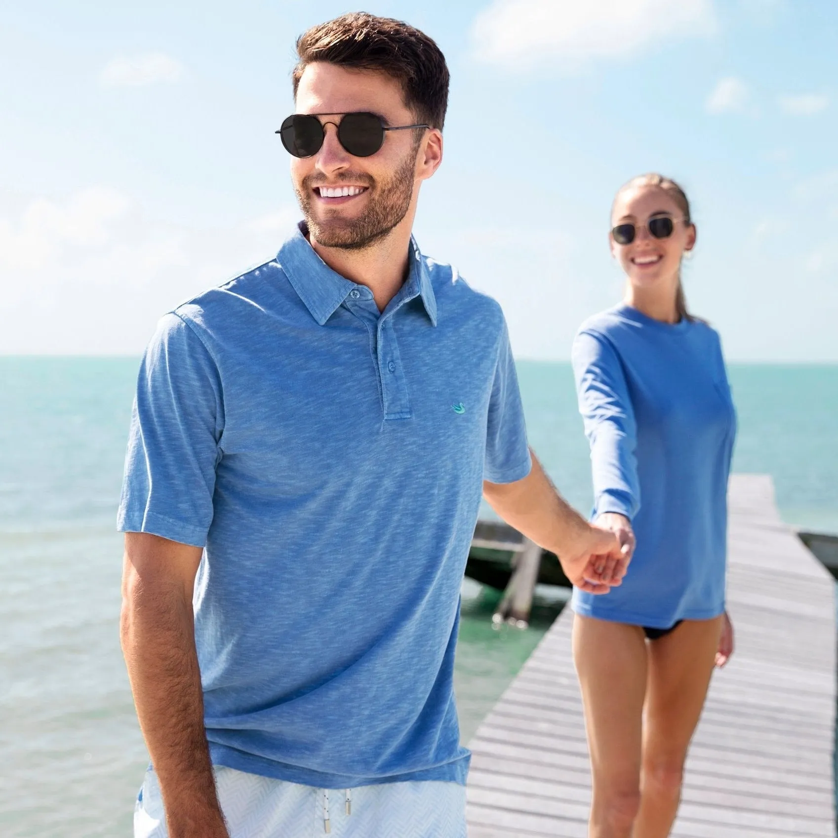 Southern Marsh 21 SEAWASH™ Slub Polo