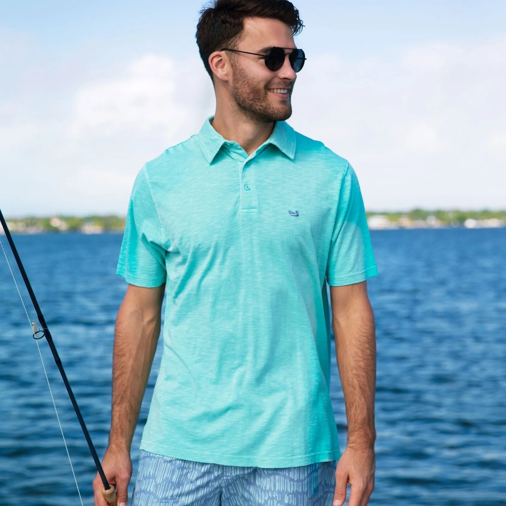 Southern Marsh 21 SEAWASH™ Slub Polo