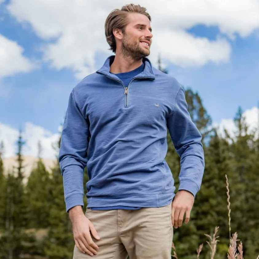 Southern Marsh 21 SEAWASH™ Slub Pullover - Marin