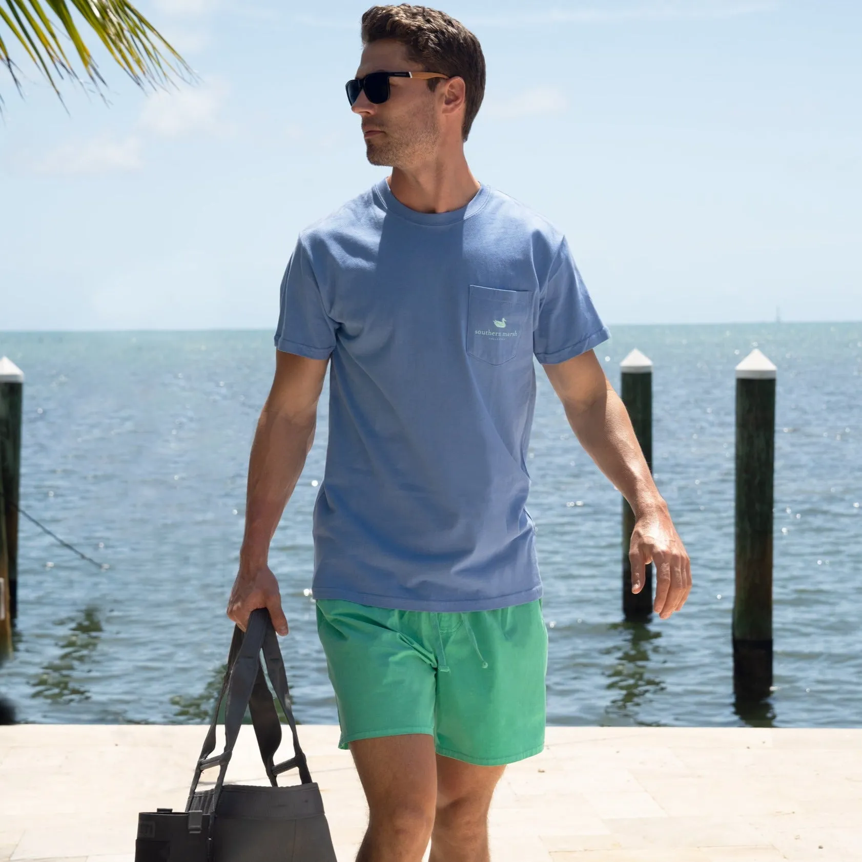 Southern Marsh 21 SEAWASH™ Stretch Swim Trunk - Malibu