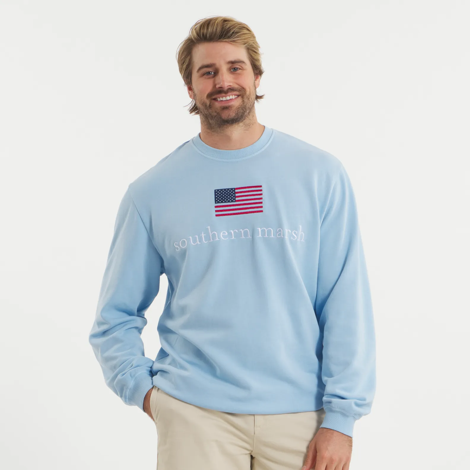 Southern Marsh 21 SEAWASH™ Sweatshirt - American Flag
