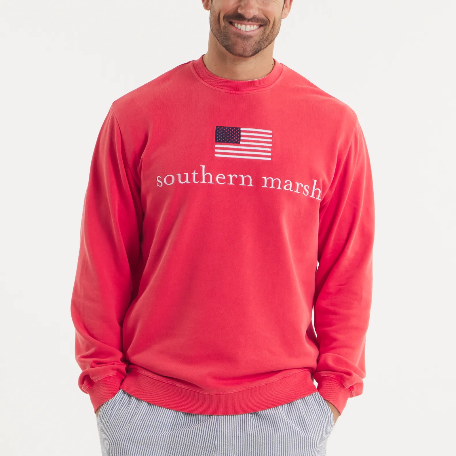 Southern Marsh 21 SEAWASH™ Sweatshirt - American Flag