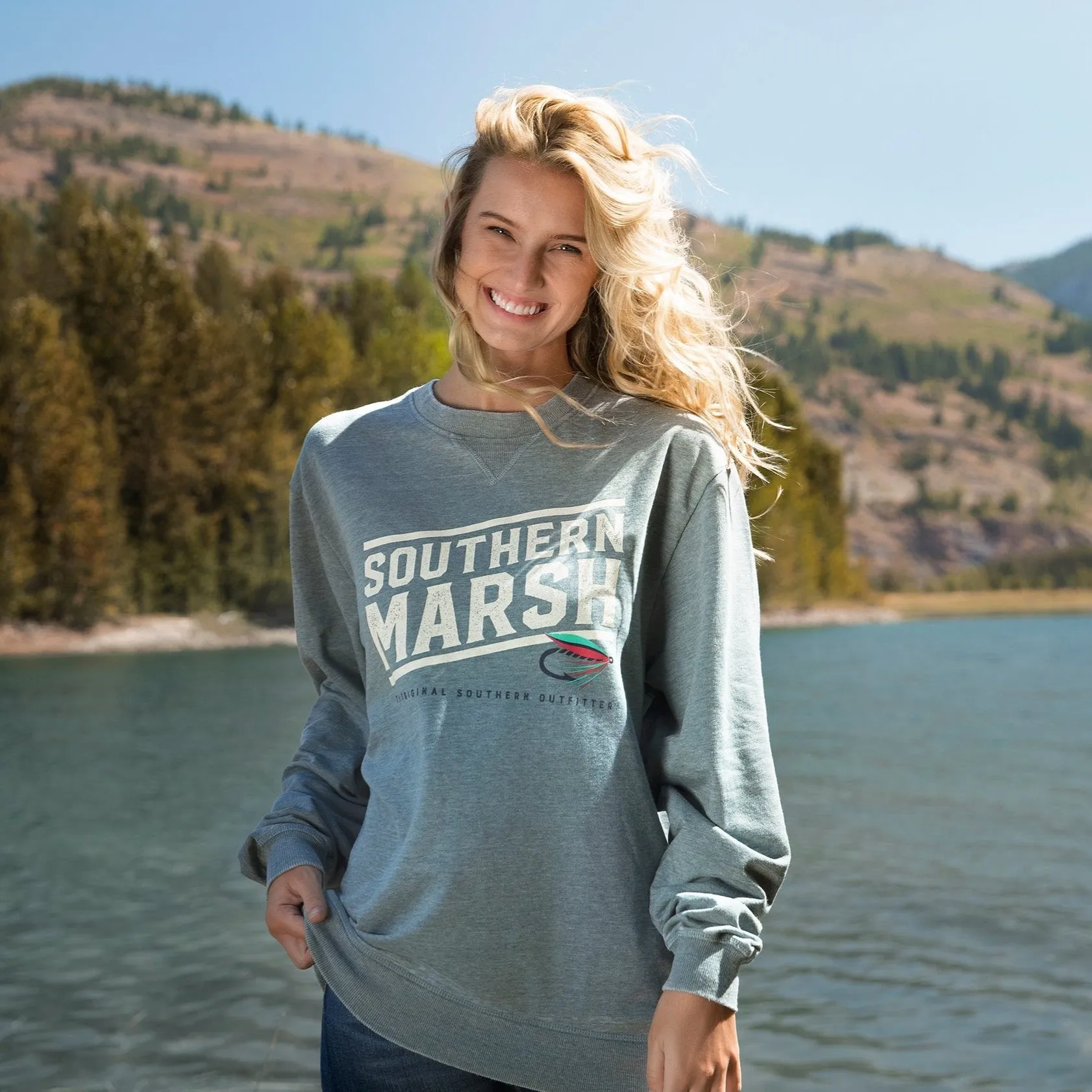 Southern Marsh 21 SEAWASH™ Sweatshirt - Fly Line