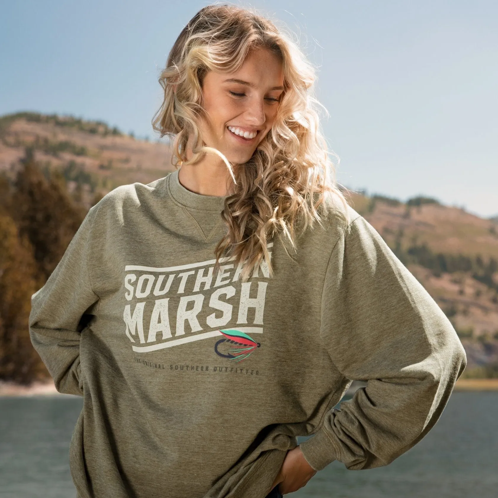 Southern Marsh 21 SEAWASH™ Sweatshirt - Fly Line