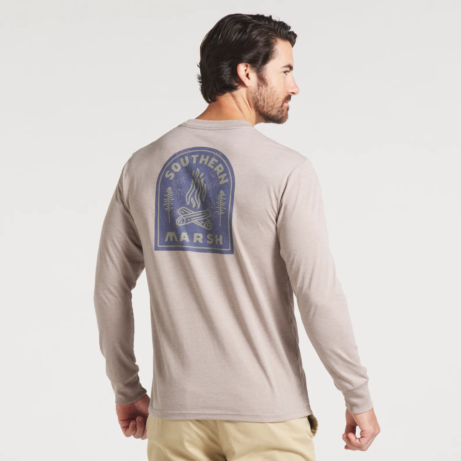 Southern Marsh 21 Seawash™ Tee - Campfire Badge - Long Sleeve