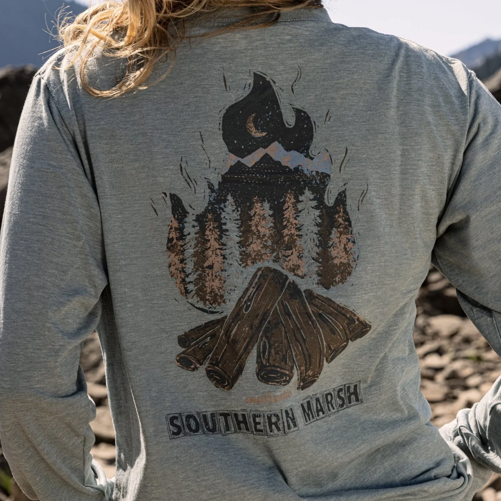 Southern Marsh 21 SEAWASH™ Tee -  Campfire - Long Sleeve