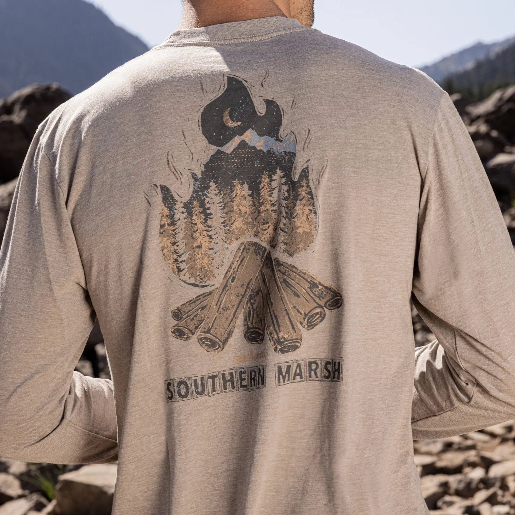 Southern Marsh 21 SEAWASH™ Tee -  Campfire - Long Sleeve