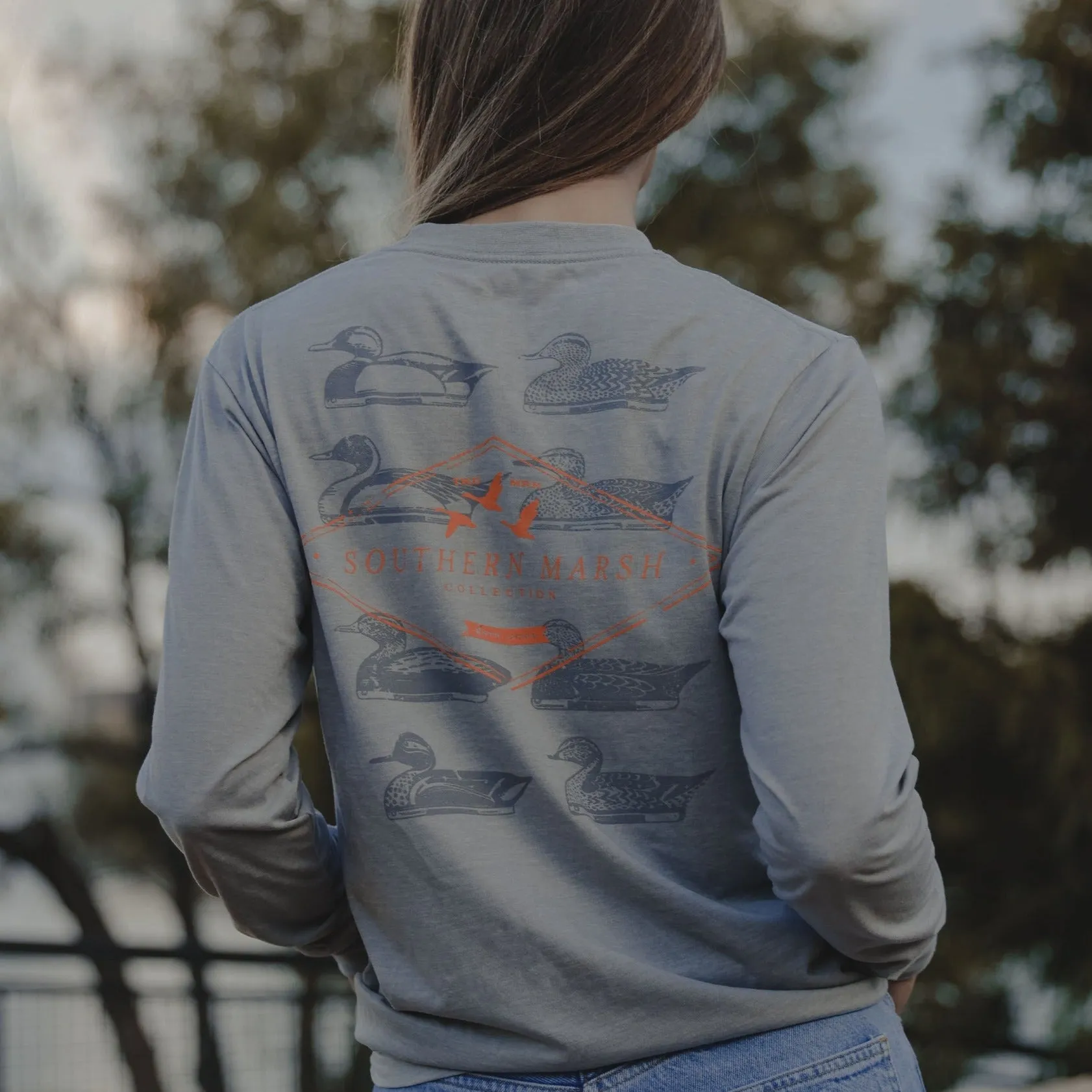 Southern Marsh 21 SEAWASH™ Tee - Decoy Stamp - Long Sleeve