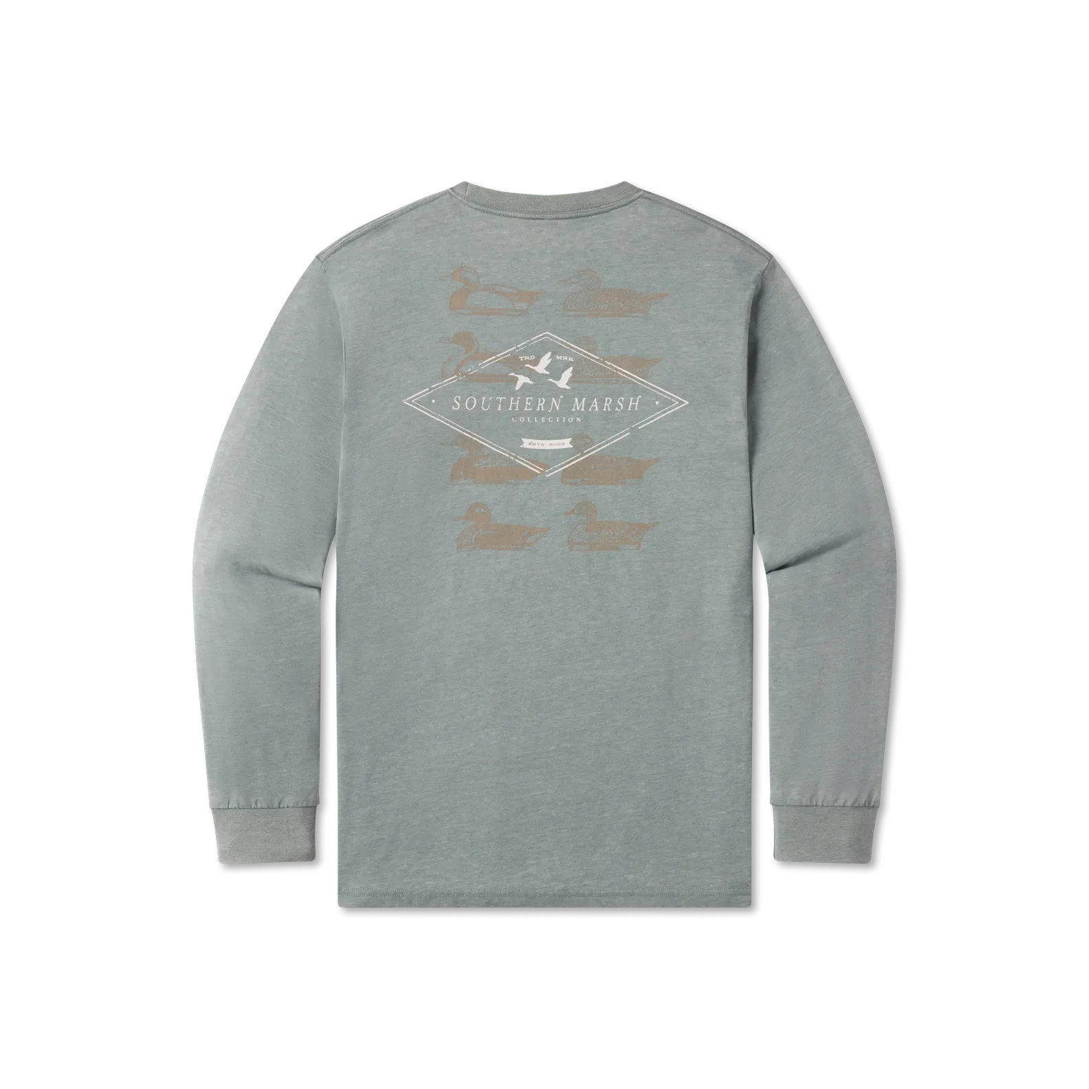 Southern Marsh 21 SEAWASH™ Tee - Decoy Stamp - Long Sleeve