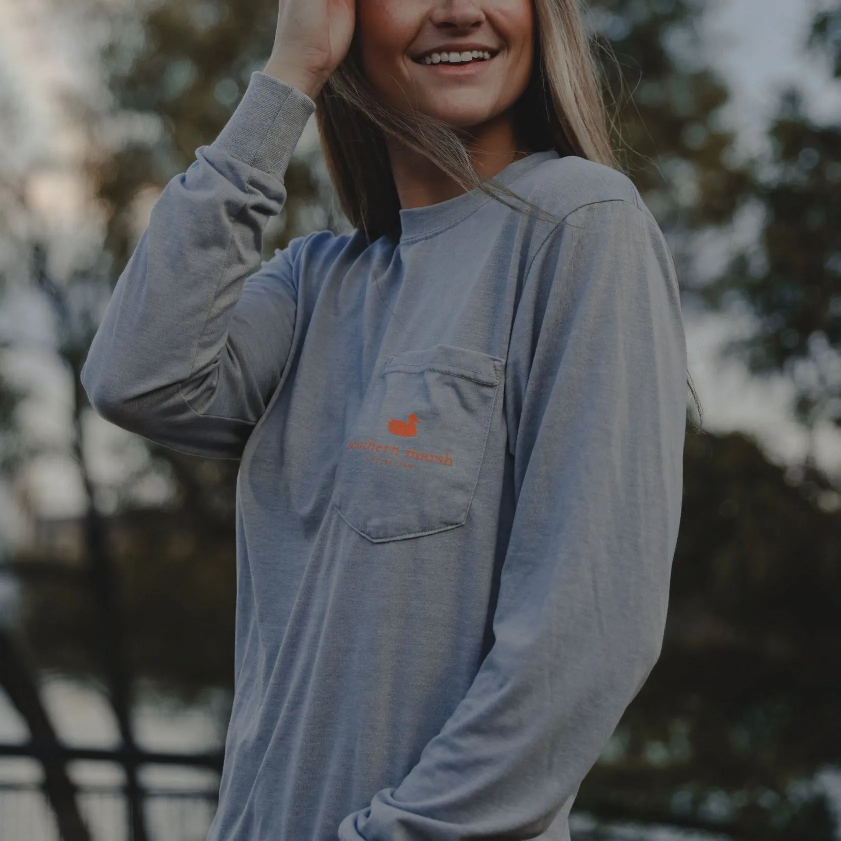 Southern Marsh 21 SEAWASH™ Tee - Decoy Stamp - Long Sleeve