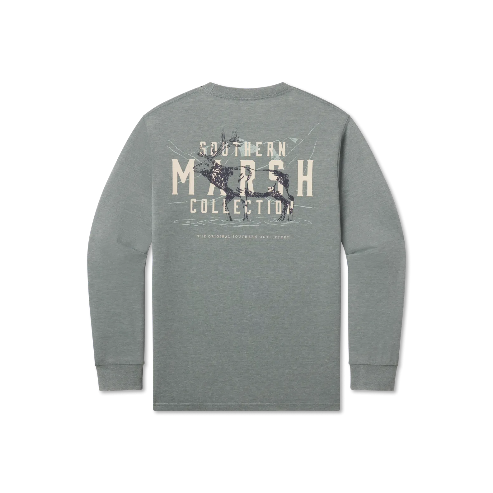 Southern Marsh 21 SEAWASH™ Tee - Etched Elk - Long Sleeve