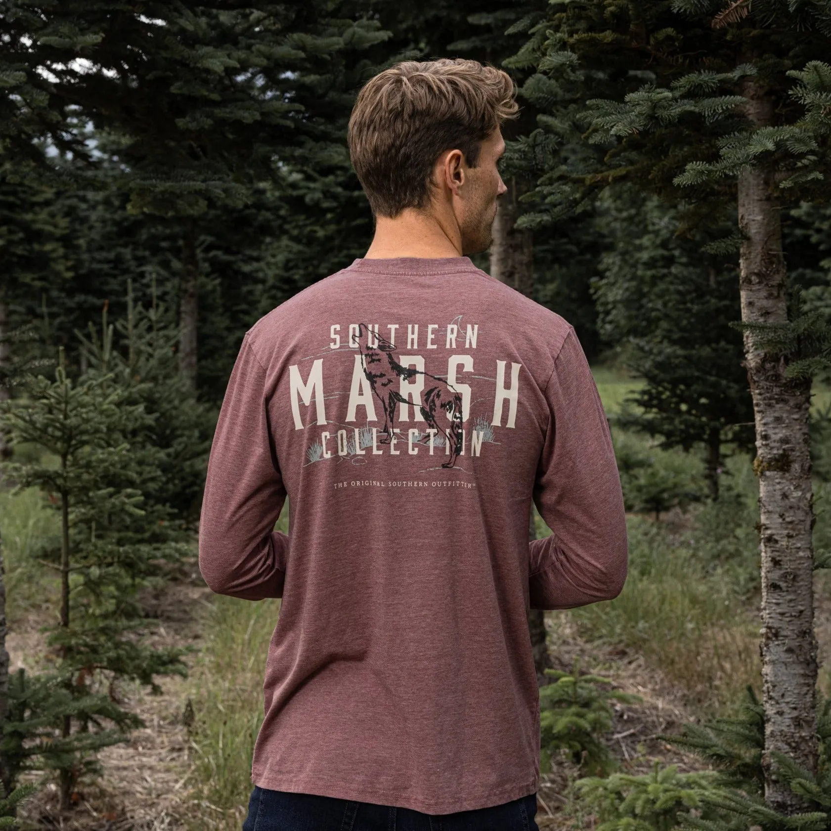 Southern Marsh 21 SEAWASH™ Tee - Etched Howl - Long Sleeve