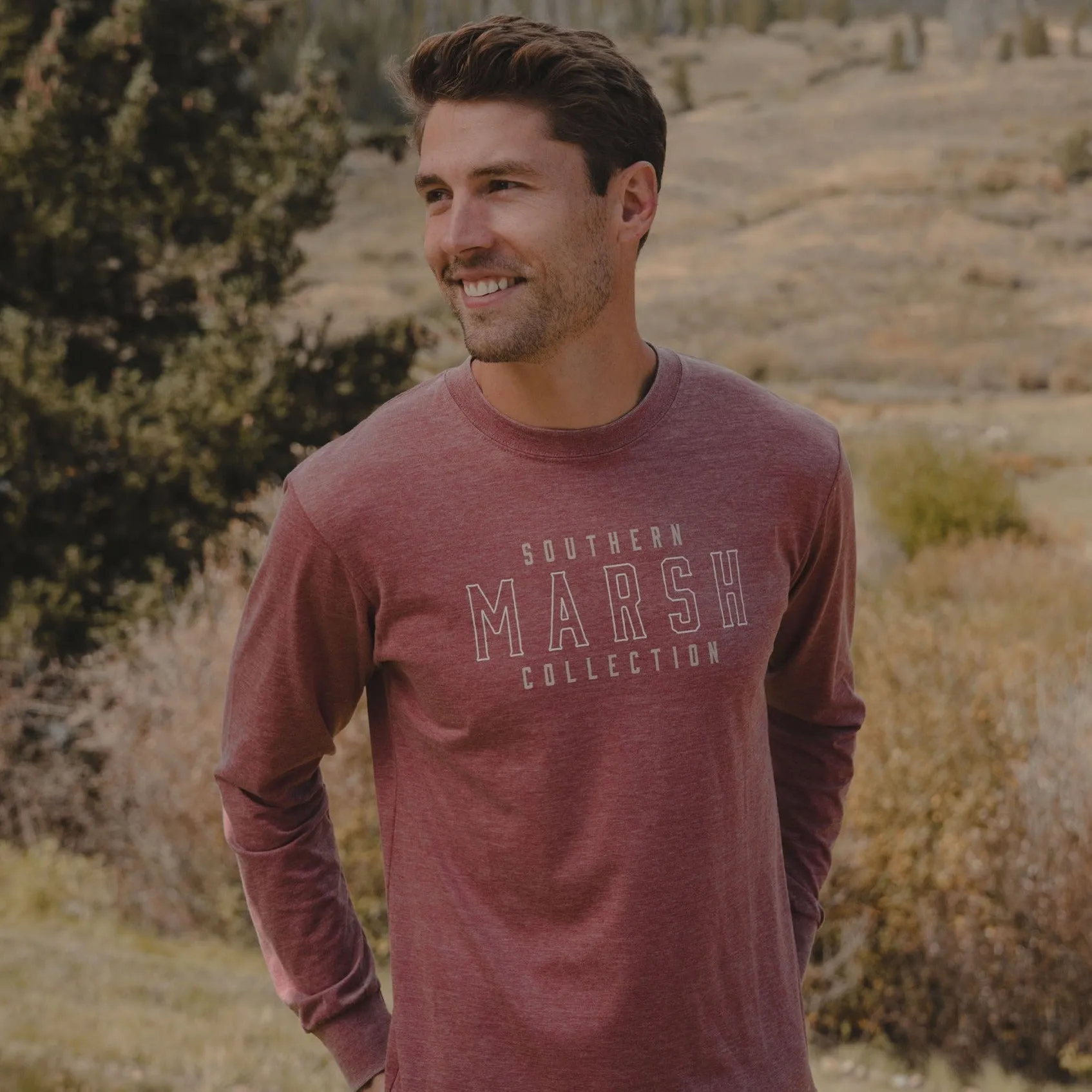 Southern Marsh 21 SEAWASH™ Tee - Marsh Outline - Long Sleeve