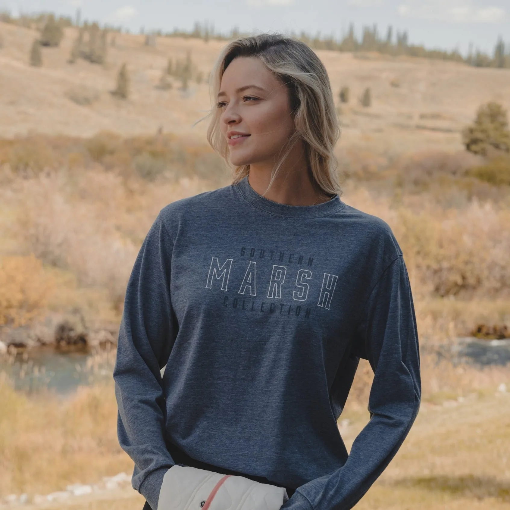 Southern Marsh 21 SEAWASH™ Tee - Marsh Outline - Long Sleeve