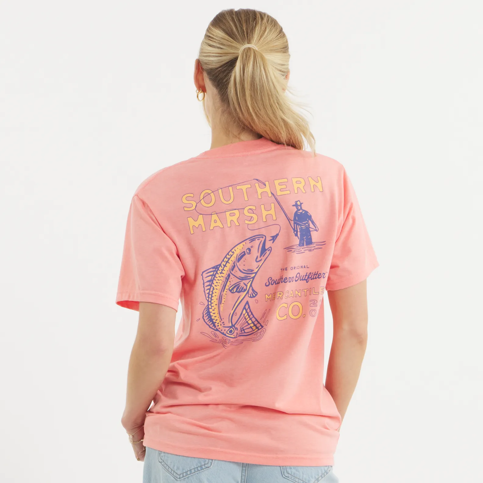 Southern Marsh 21 SEAWASH™ Tee - Retro Redfish