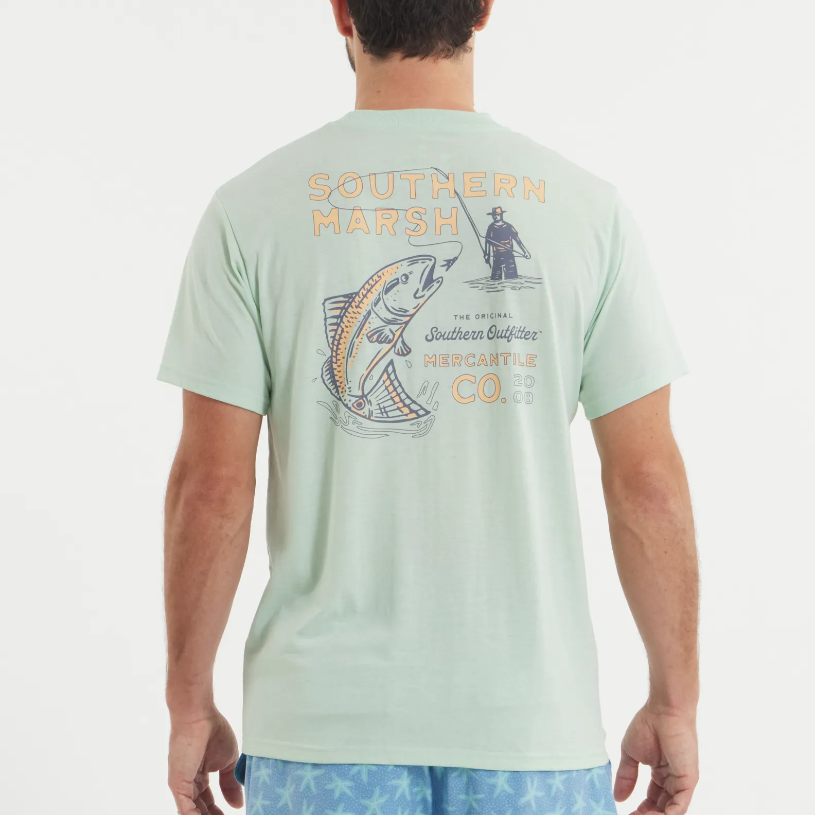 Southern Marsh 21 SEAWASH™ Tee - Retro Redfish
