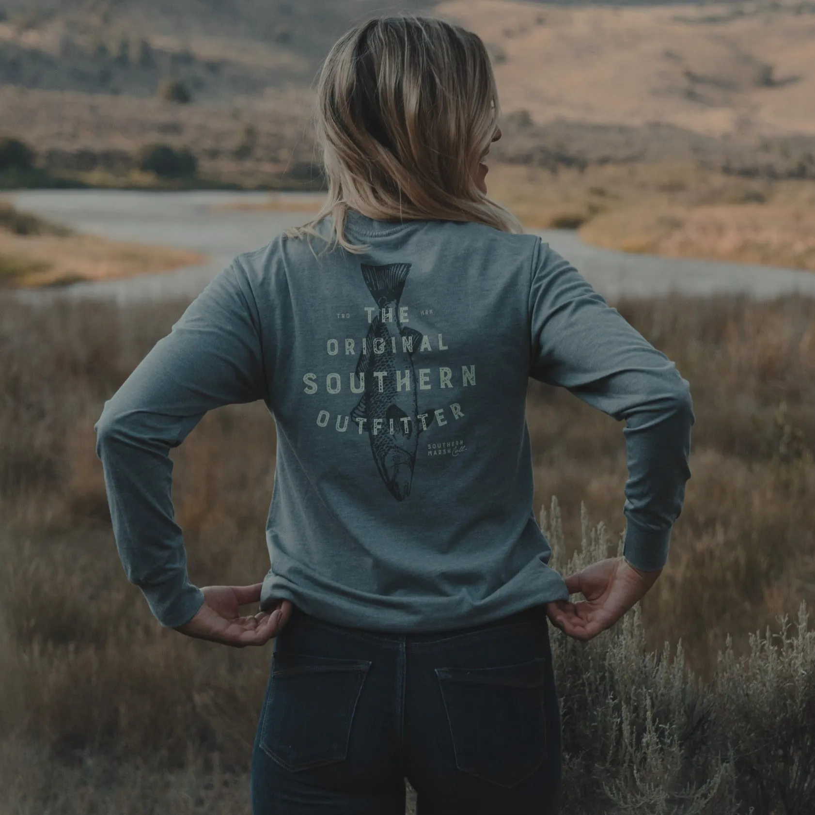 Southern Marsh 21 SEAWASH™ Tee - The Original Co. - Redfish - Long Sleeve