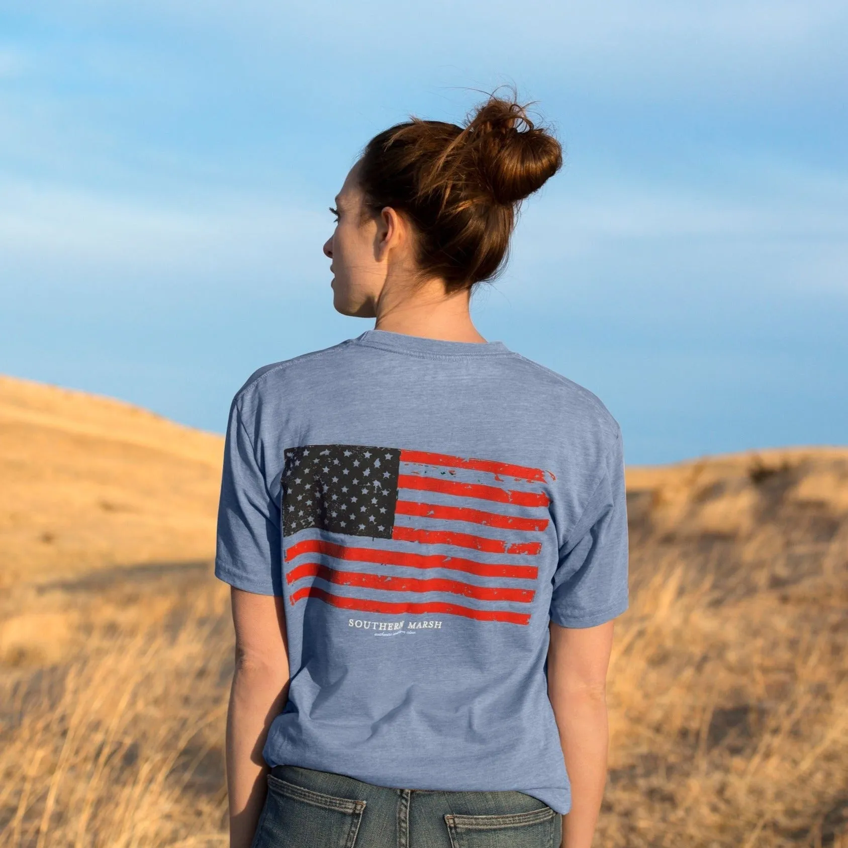 Southern Marsh 21 SEAWASH™ Tee - Vintage Flag