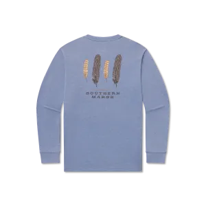 Southern Marsh 21 SEAWASH™ Tee - Waterfowl Feathers - Long Sleeve