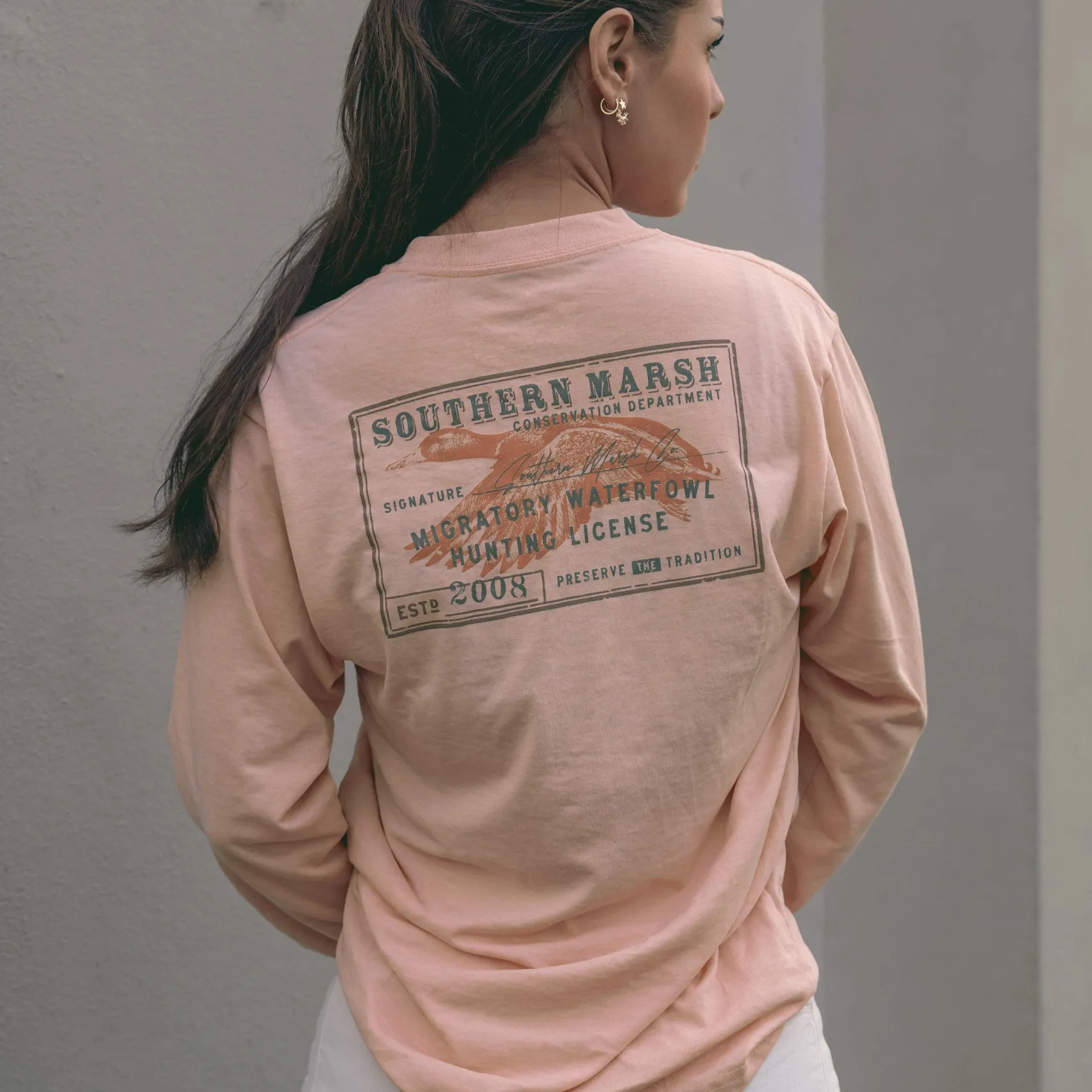 Southern Marsh 21 SEAWASH™ Tee - Waterfowl License - Long Sleeve