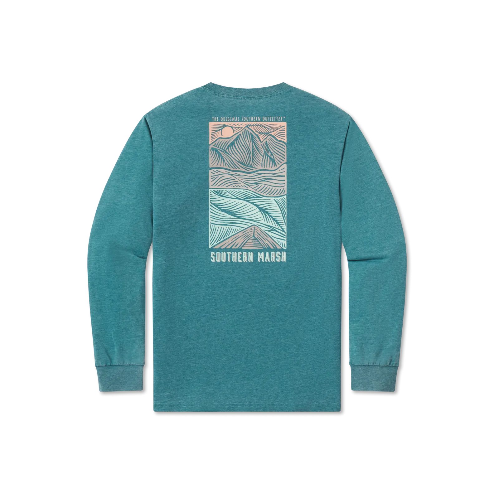 Southern Marsh 21 SEAWASH™ Tee - Woodcut Canoe - Long Sleeve