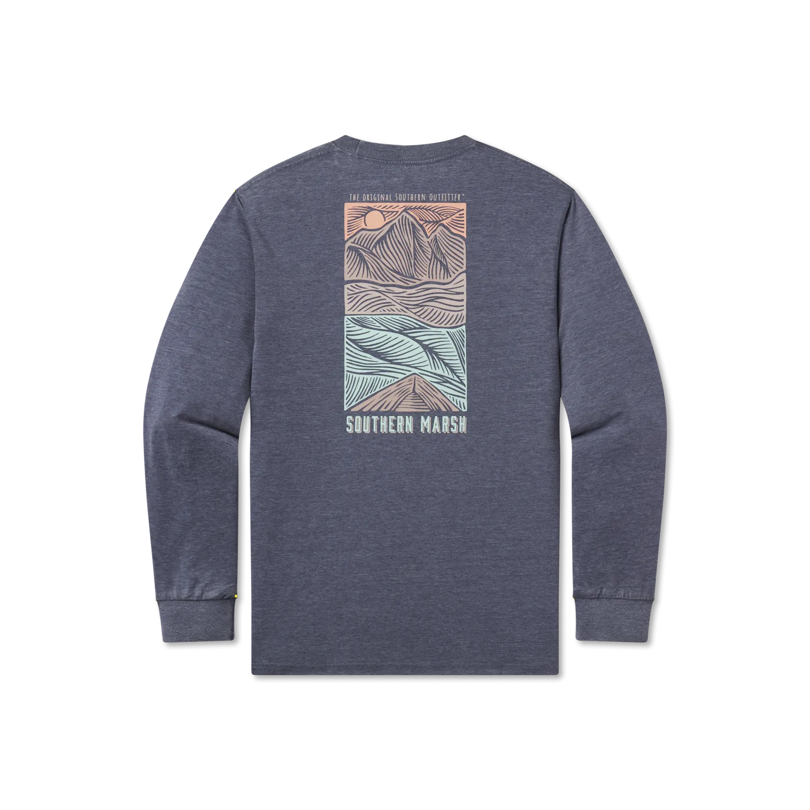 Southern Marsh 21 SEAWASH™ Tee - Woodcut Canoe - Long Sleeve