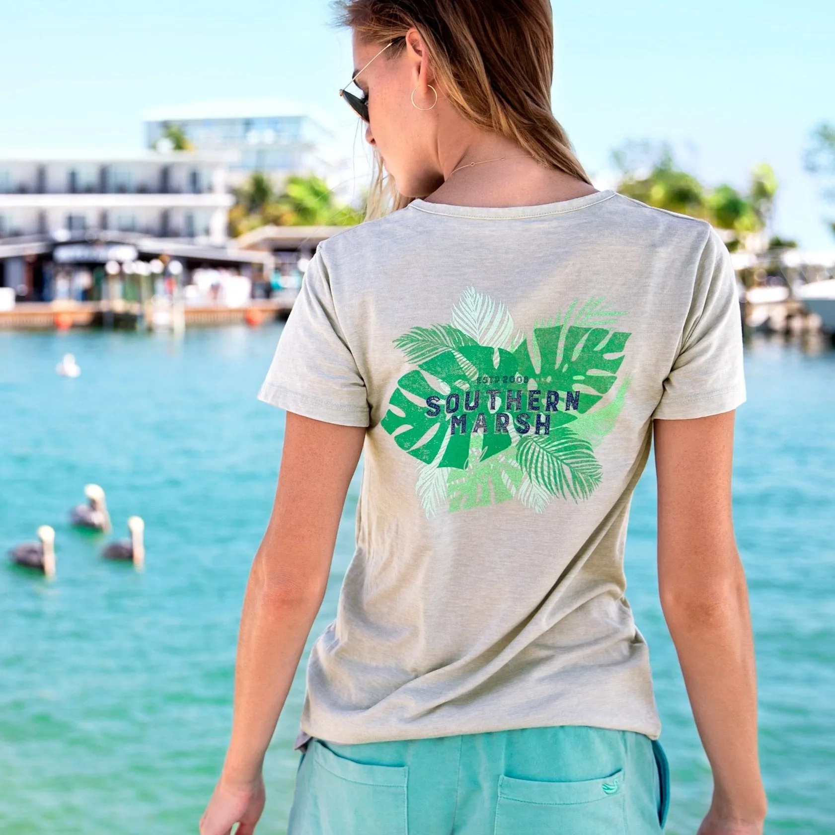 Southern Marsh 21 SEAWASH™ Tropical Crewneck Tee