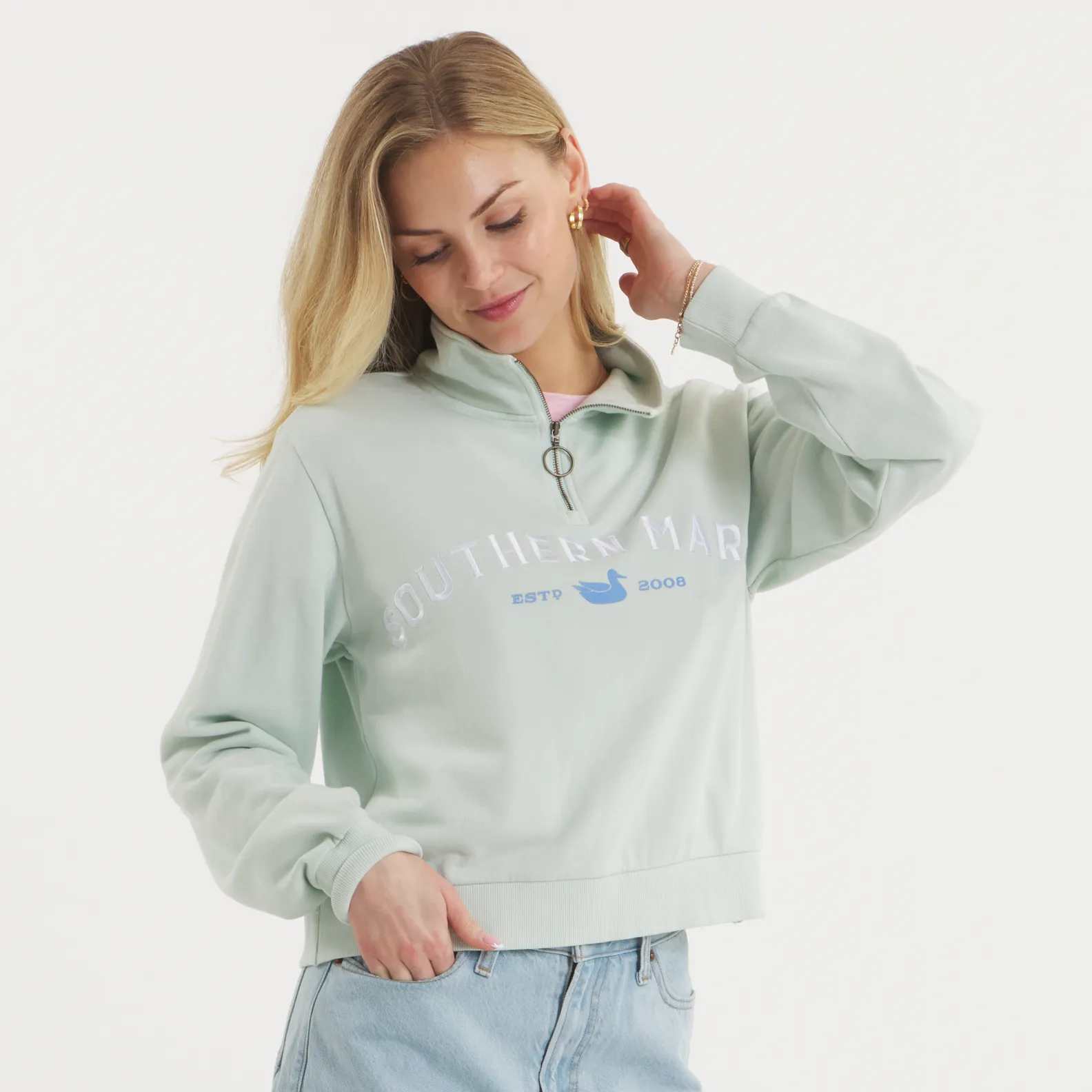 Southern Marsh 21 SEAWASH™ Vintage Quarter Zip - Trademark
