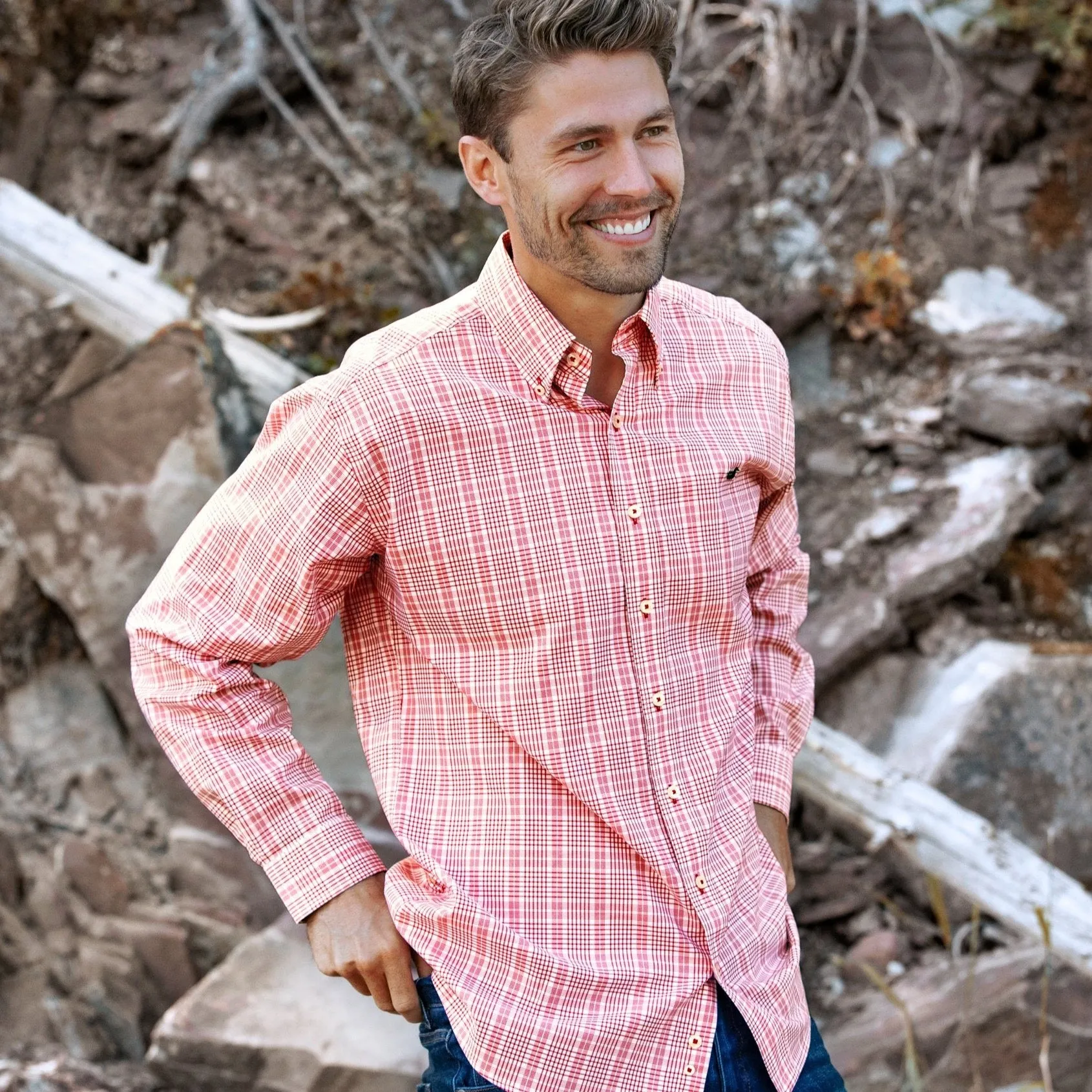 Southern Marsh 21 Shenandoah Performance Check Dress Shirt