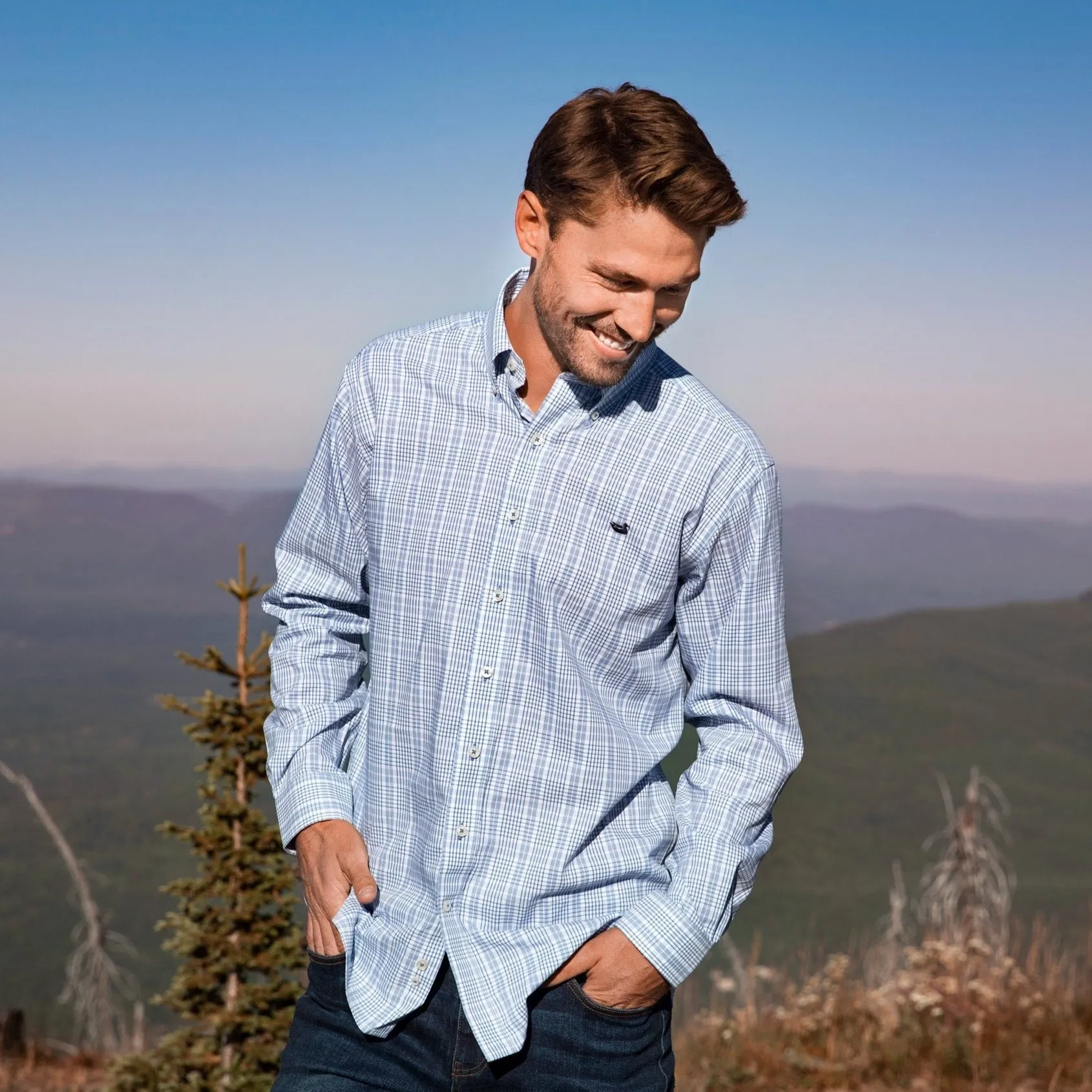 Southern Marsh 21 Shenandoah Performance Check Dress Shirt