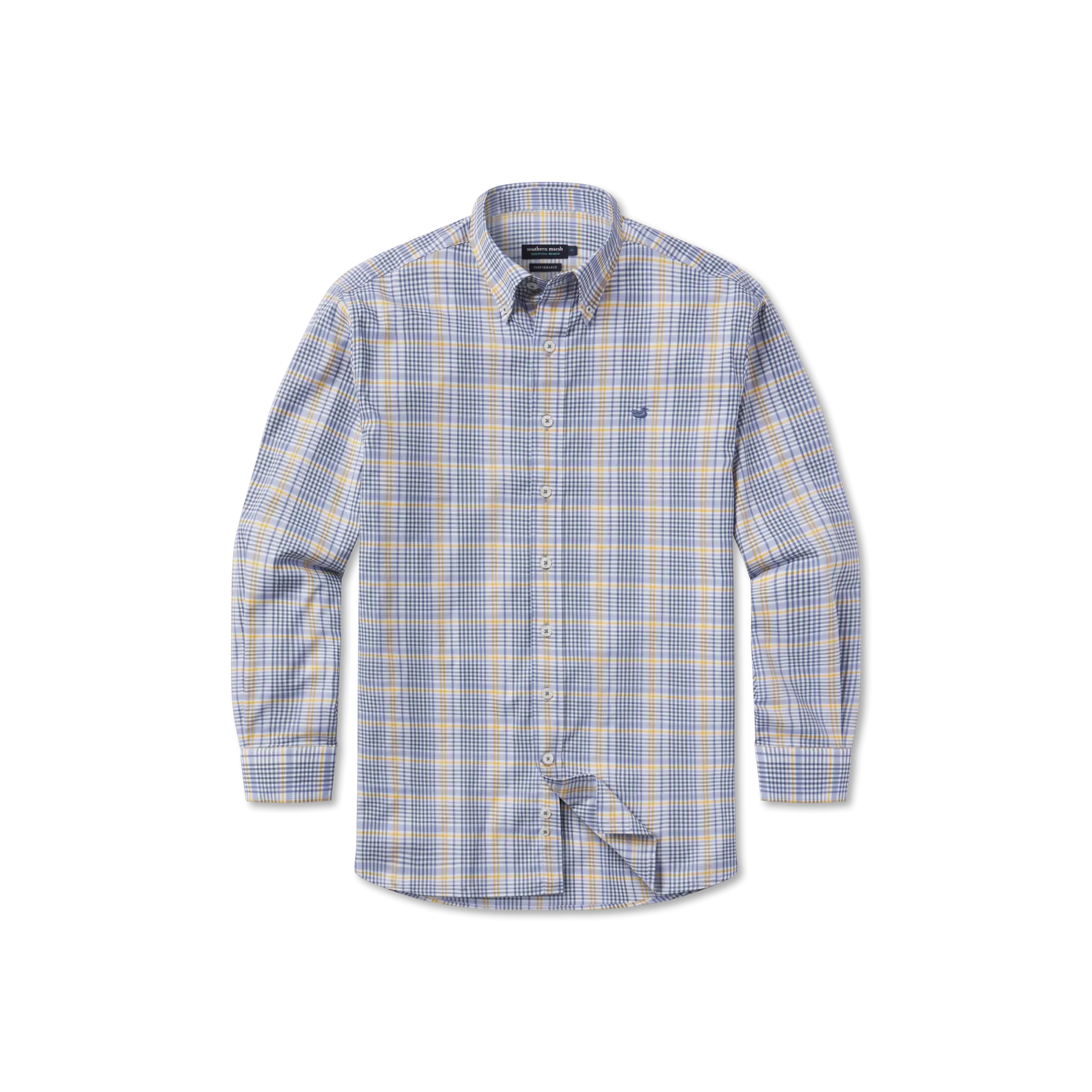 Southern Marsh 21 Shores Windowpane Performance Dress Shirt