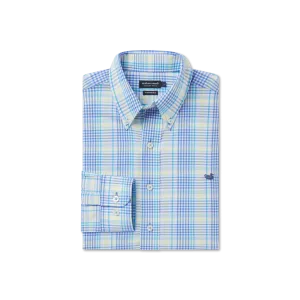 Southern Marsh 21 Shores Windowpane Performance Dress Shirt