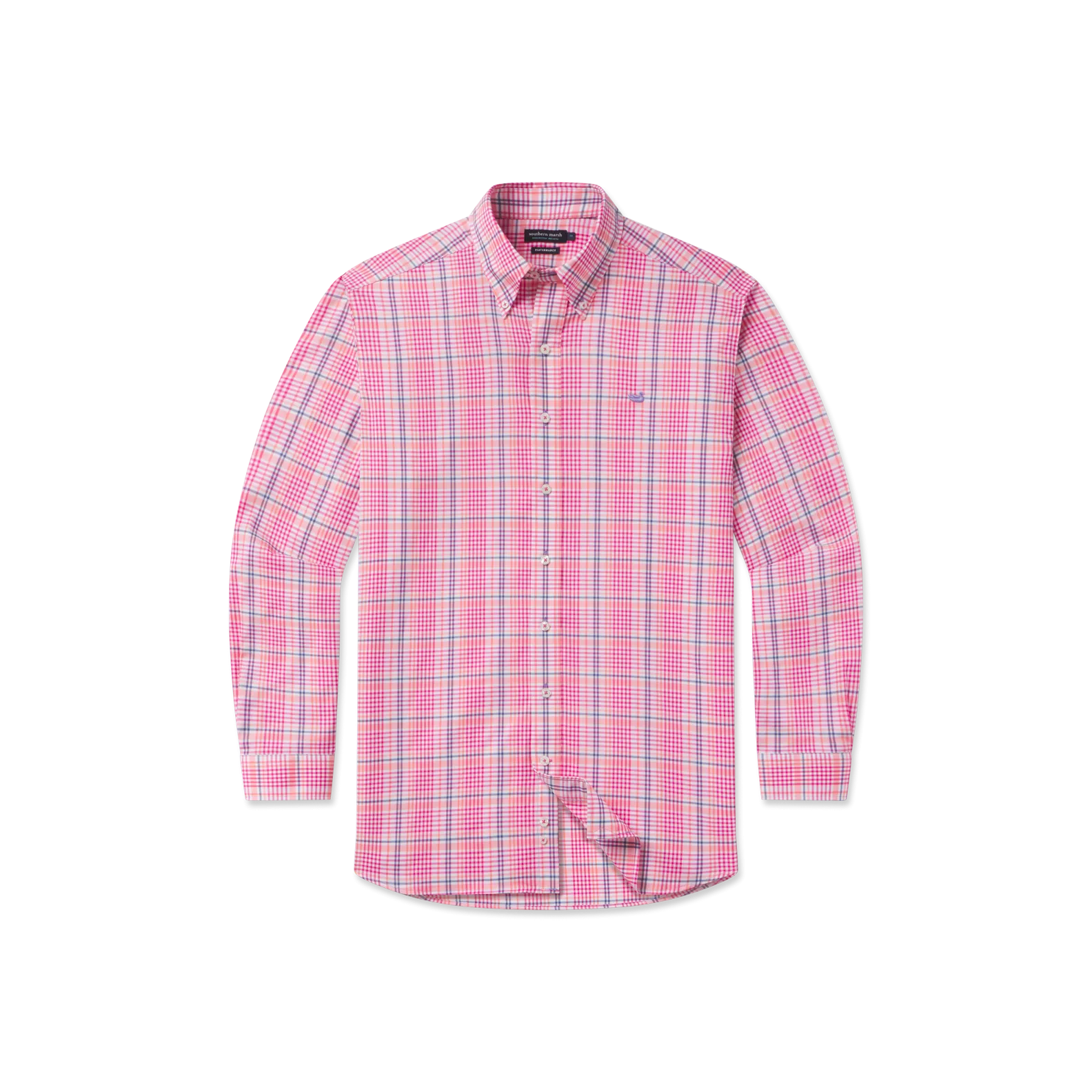 Southern Marsh 21 Shores Windowpane Performance Dress Shirt
