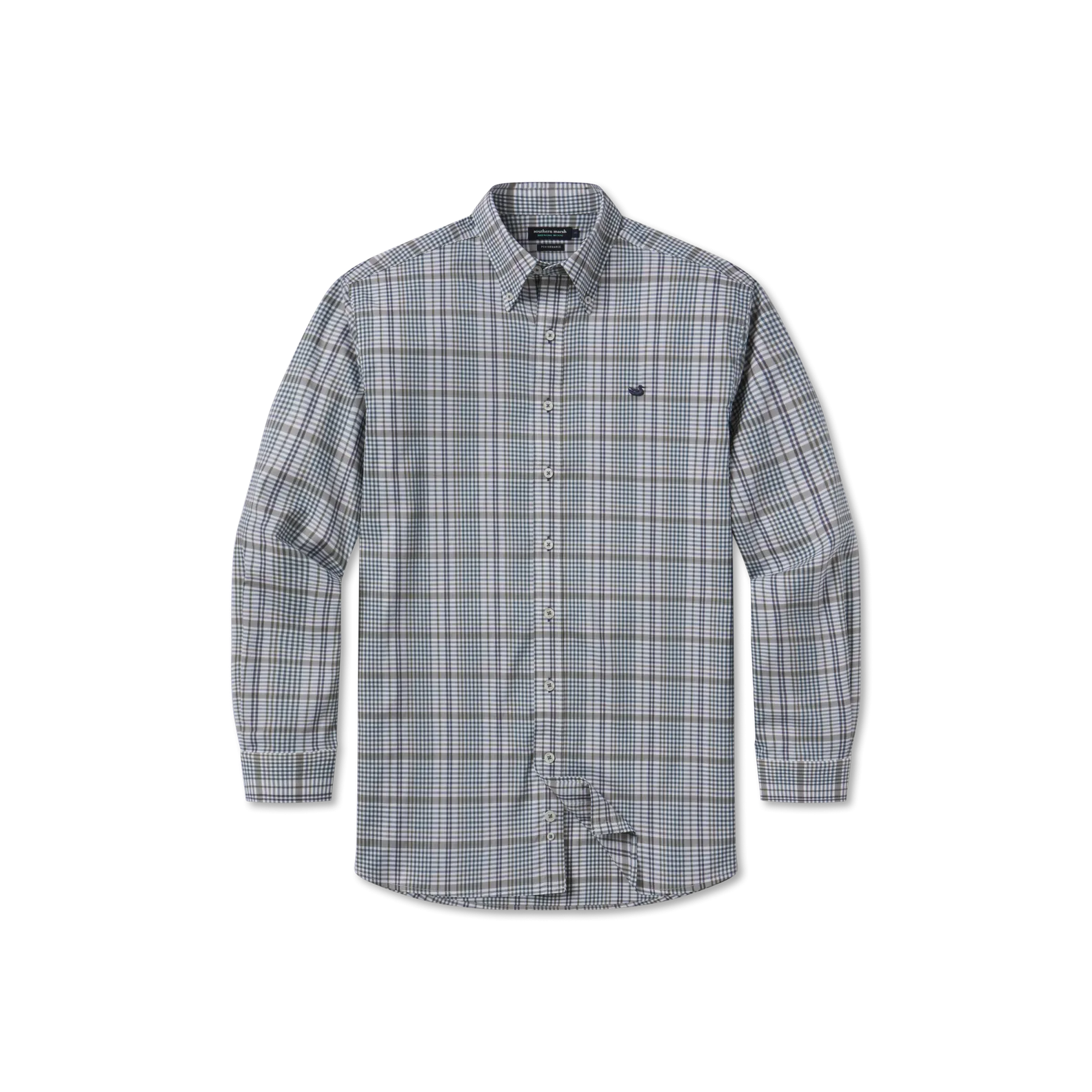 Southern Marsh 21 Shores Windowpane Performance Dress Shirt