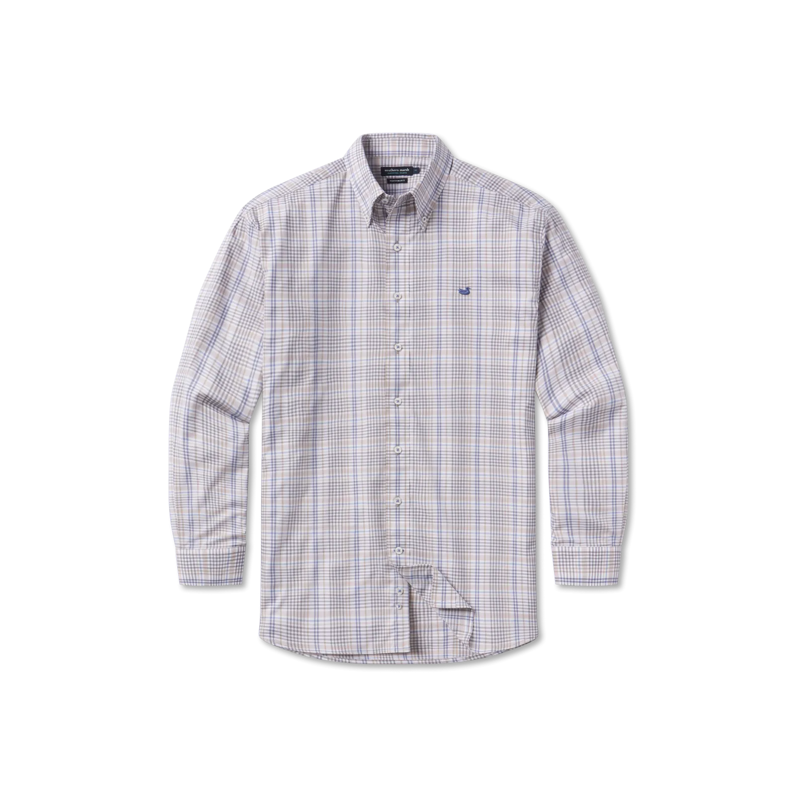 Southern Marsh 21 Shores Windowpane Performance Dress Shirt