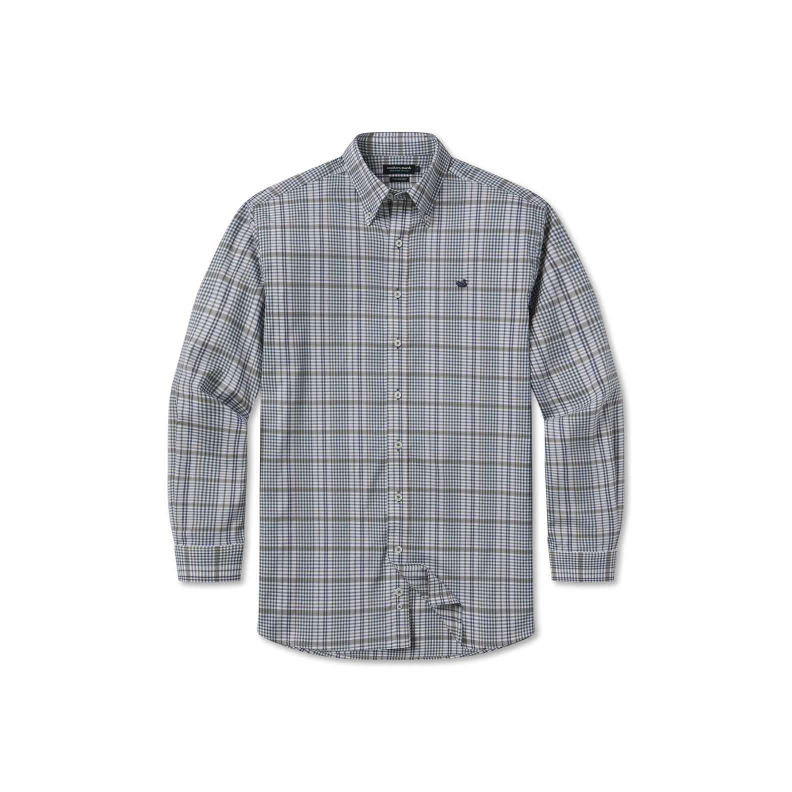 Southern Marsh 21 Shores Windowpane Performance Dress Shirt