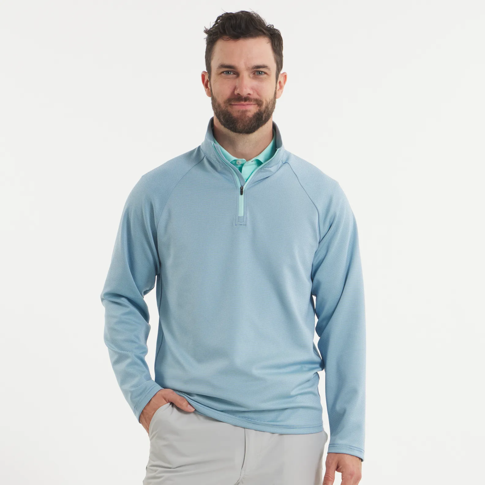 Southern Marsh 21 Southampton Performance Quarter Zip - Stripes