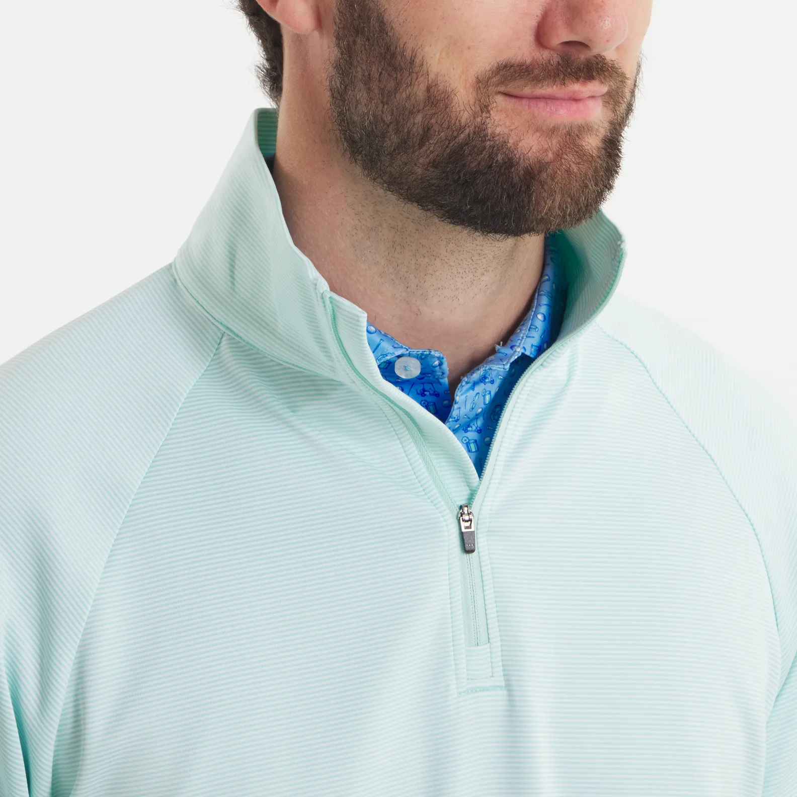 Southern Marsh 21 Southampton Performance Quarter Zip - Stripes