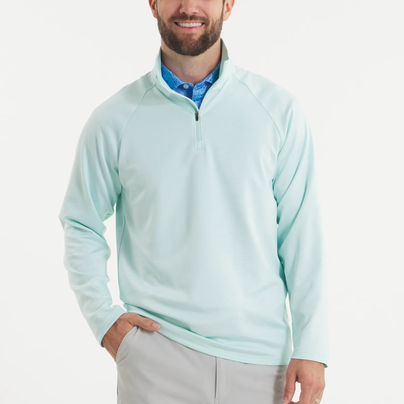 Southern Marsh 21 Southampton Performance Quarter Zip - Stripes