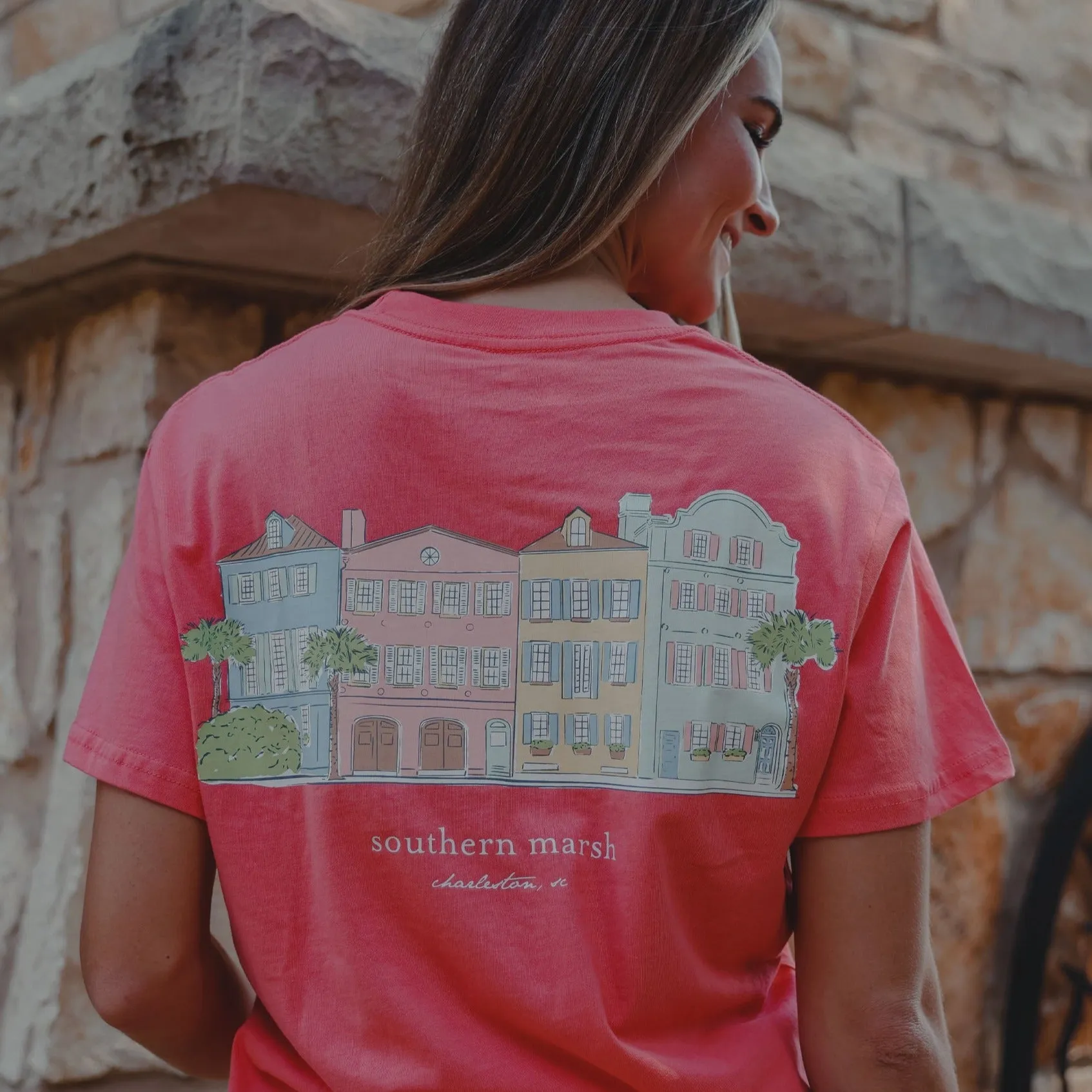 Southern Marsh 21 Southern Cities Tee - Charleston