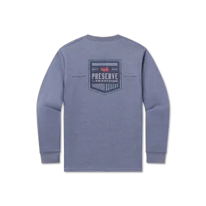 Southern Marsh 21 Southern Tradition Crest Tee - Long Sleeve