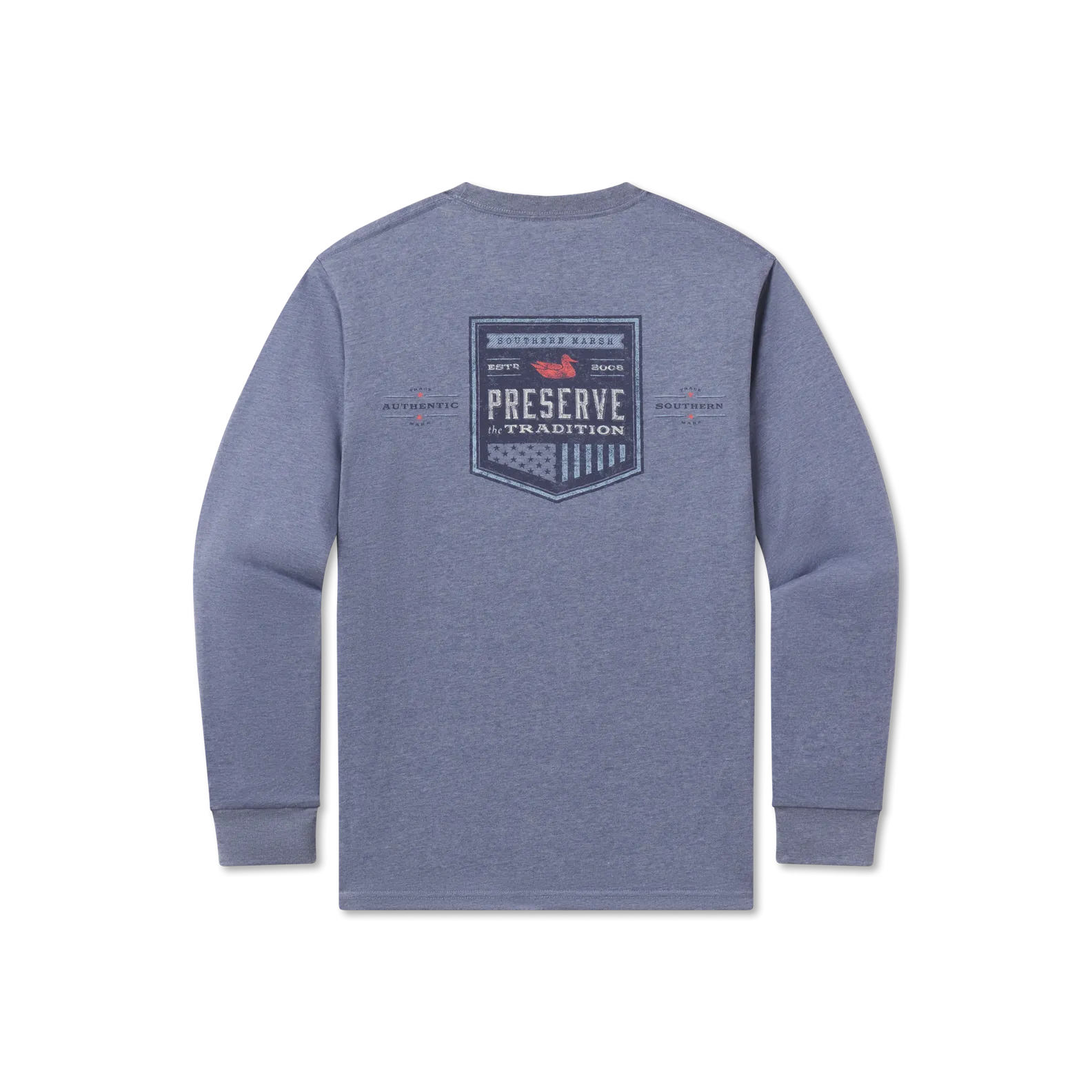 Southern Marsh 21 Southern Tradition Crest Tee - Long Sleeve