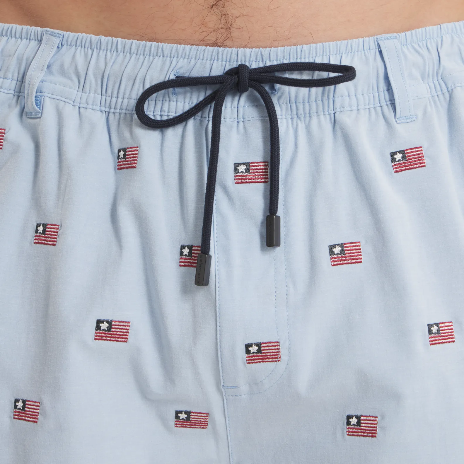 Southern Marsh 21 SOUTHERNCLASSICS™ Swim Trunk - Chambray Flags
