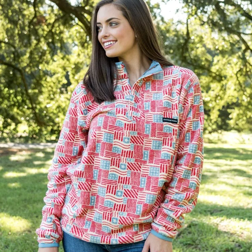 Southern Marsh 21 Star-Spangled Fleece Pullover