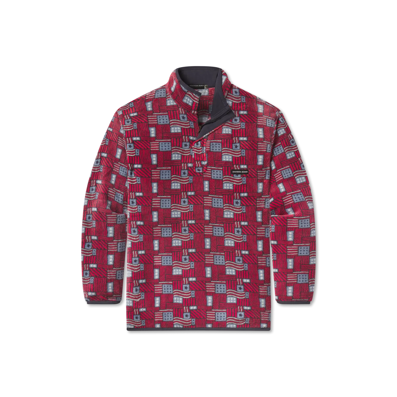 Southern Marsh 21 Star-Spangled Fleece Pullover
