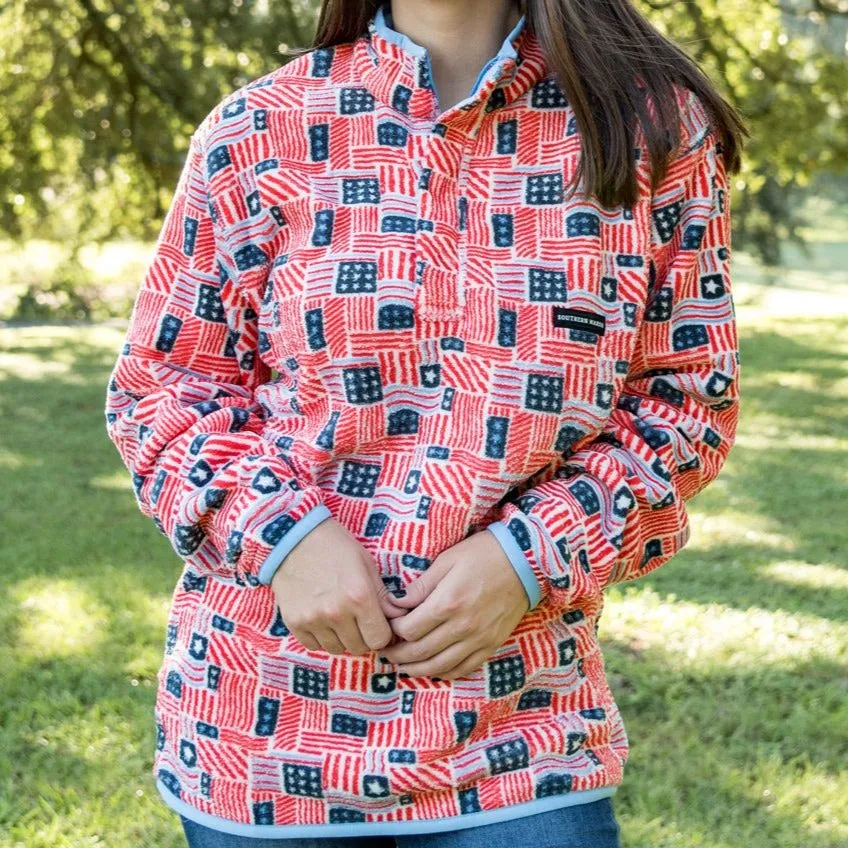 Southern Marsh 21 Star-Spangled Fleece Pullover